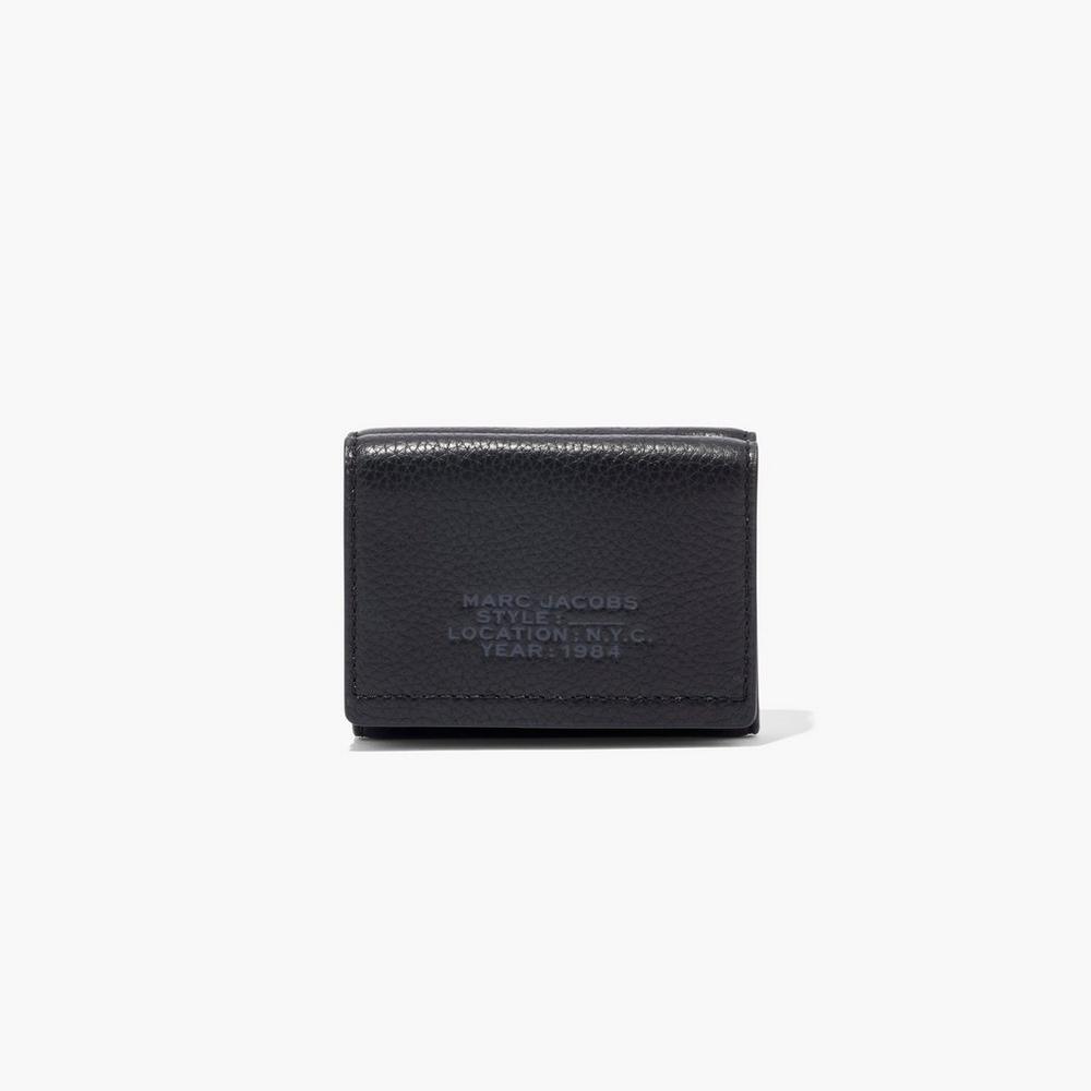 Marc Jacobs Leather Medium Trifold Velke Penazenky Damske Čierne | DLAB-04968
