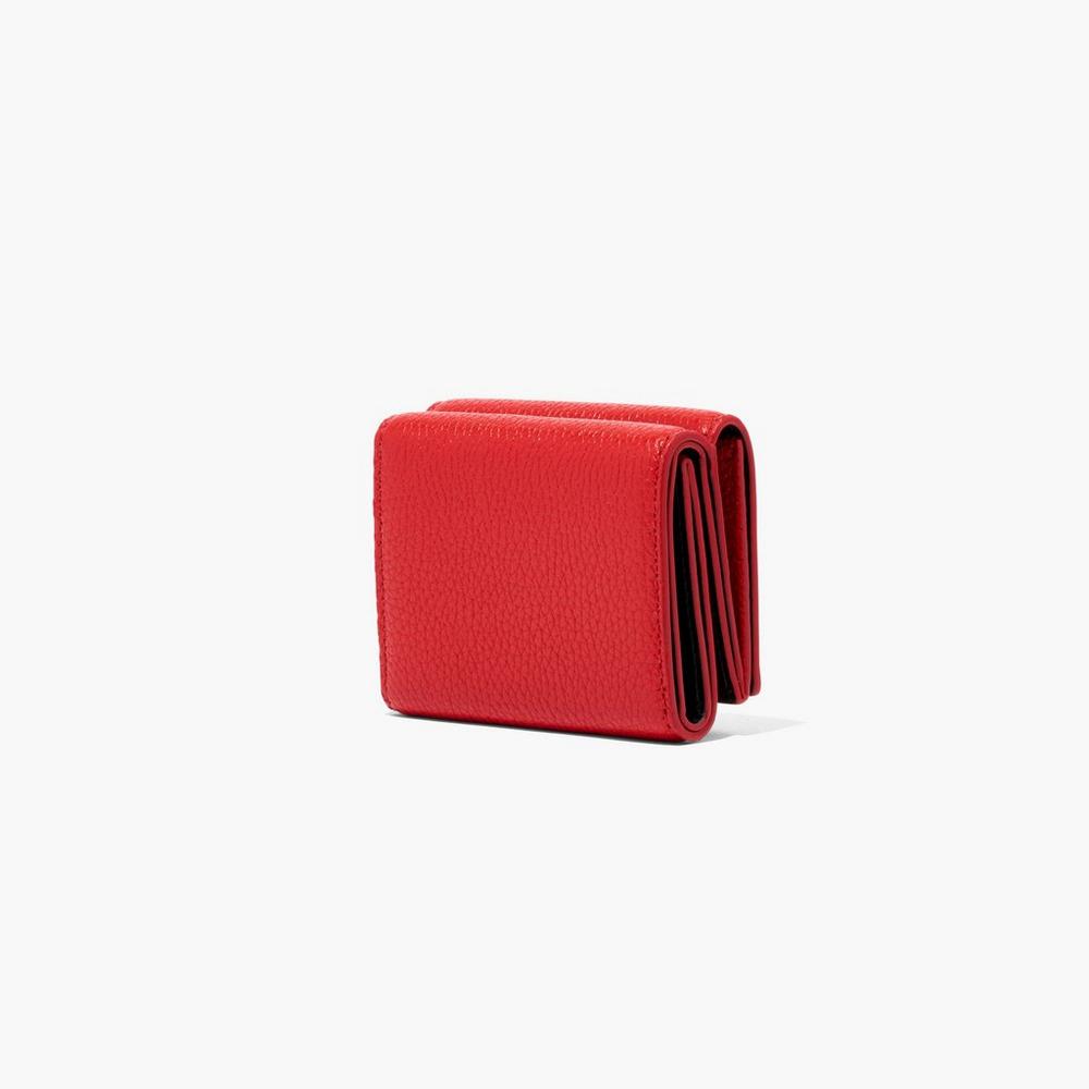 Marc Jacobs Leather Medium Trifold Velke Penazenky Damske Červené | MBFT-94752