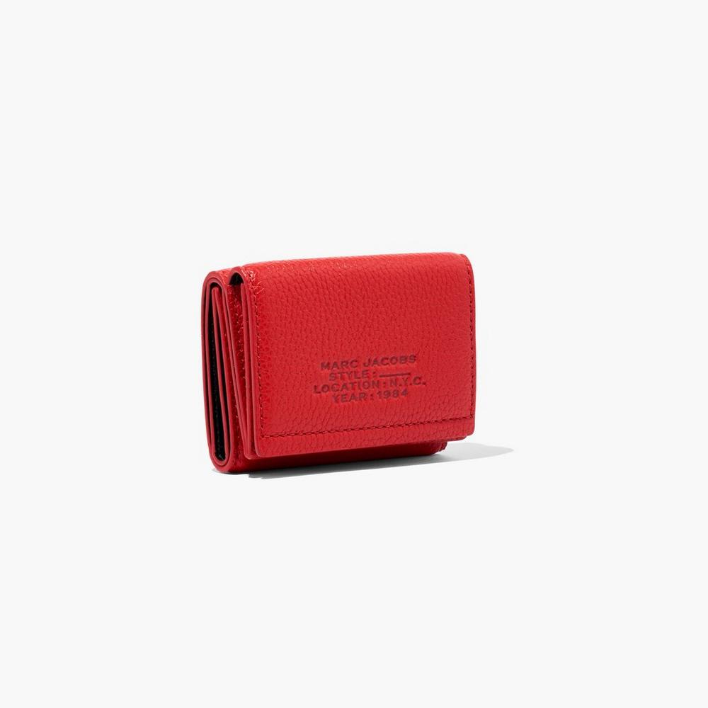 Marc Jacobs Leather Medium Trifold Velke Penazenky Damske Červené | MBFT-94752
