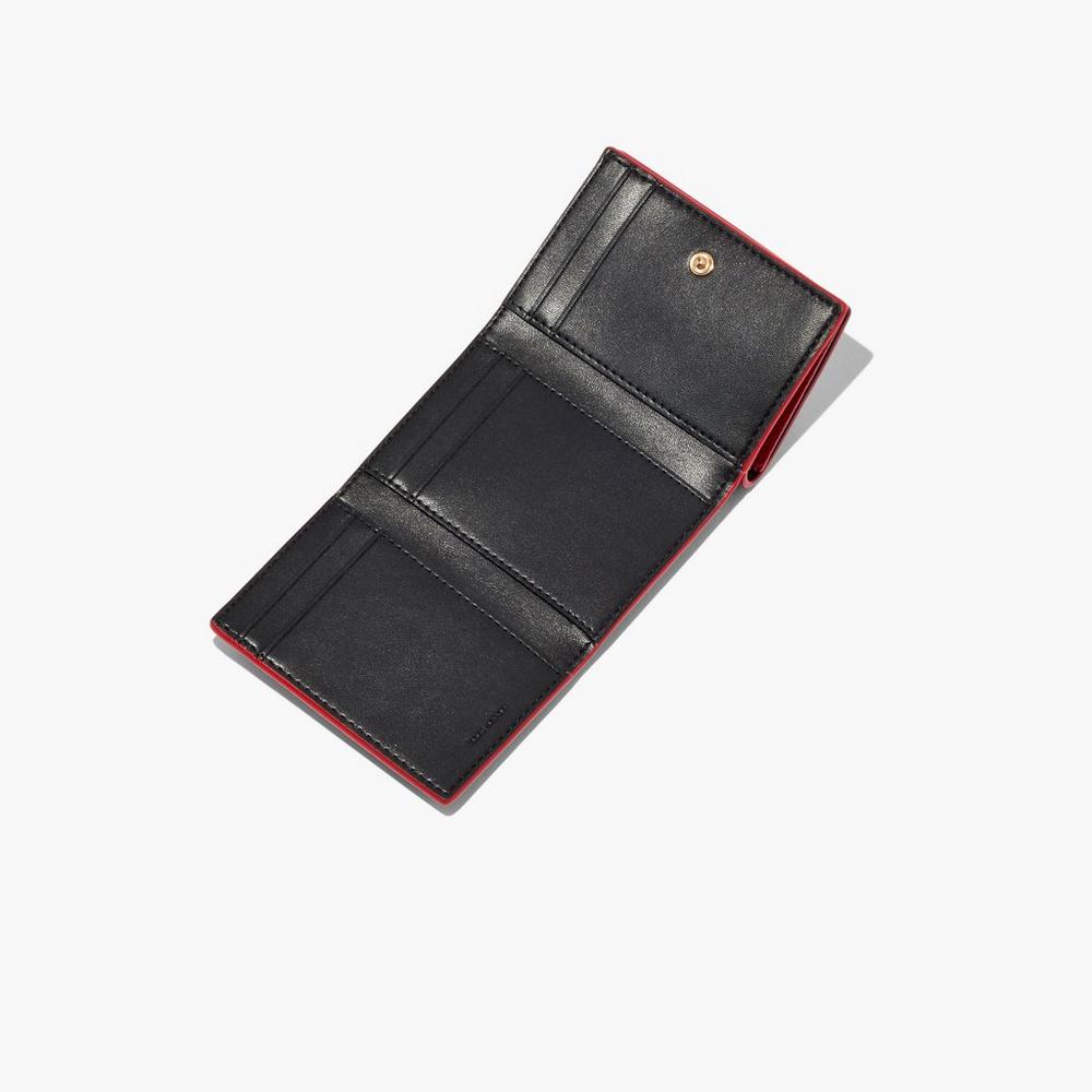 Marc Jacobs Leather Medium Trifold Velke Penazenky Damske Červené | MBFT-94752