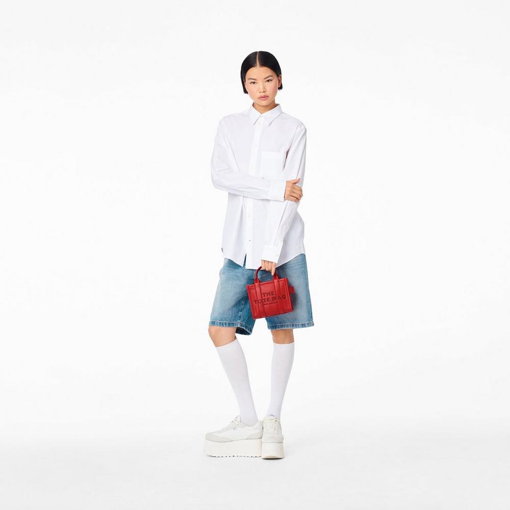 Marc Jacobs Leather Micro Crossbody Kabelka Damske Červené | LKUB-25871