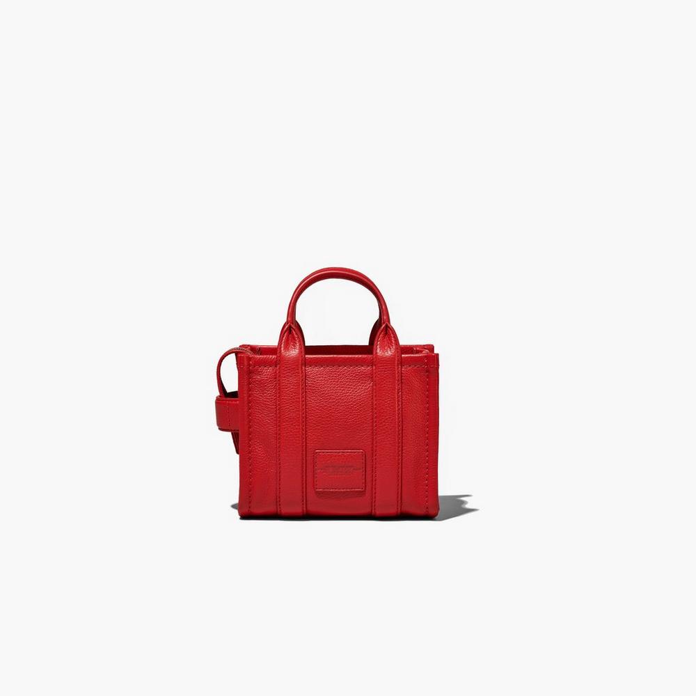 Marc Jacobs Leather Micro Crossbody Kabelka Damske Červené | LKUB-25871