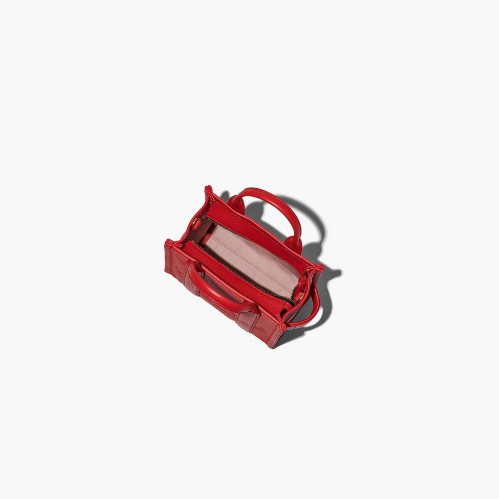 Marc Jacobs Leather Micro Crossbody Kabelka Damske Červené | LKUB-25871