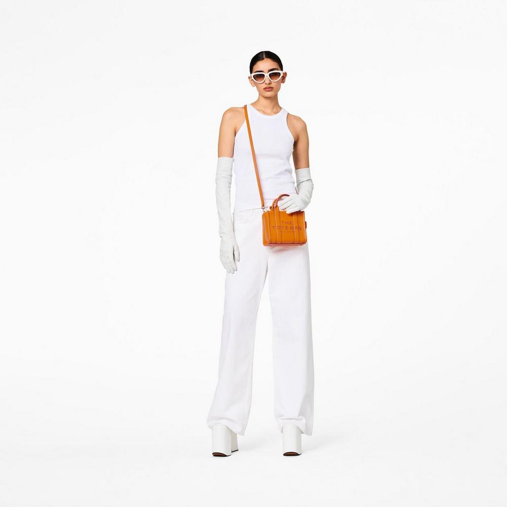 Marc Jacobs Leather Micro Prenosná Taška Damske Darkorange | AMBE-31745