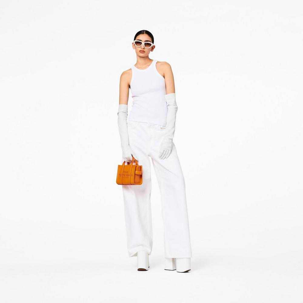 Marc Jacobs Leather Micro Prenosná Taška Damske Darkorange | AMBE-31745
