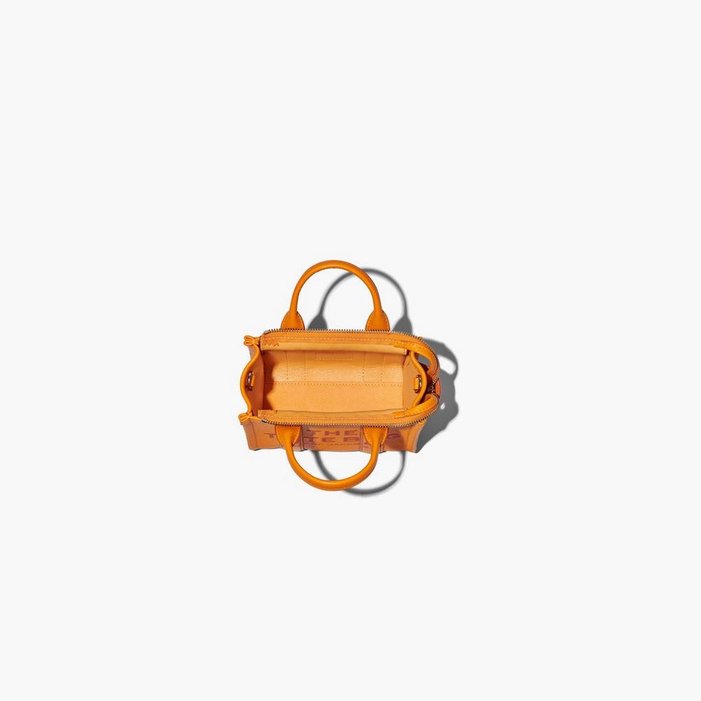 Marc Jacobs Leather Micro Prenosná Taška Damske Darkorange | AMBE-31745