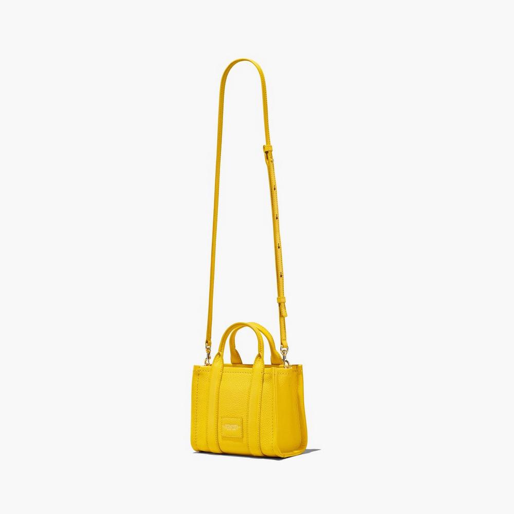 Marc Jacobs Leather Micro Prenosná Taška Damske Žlté | PMAB-80356