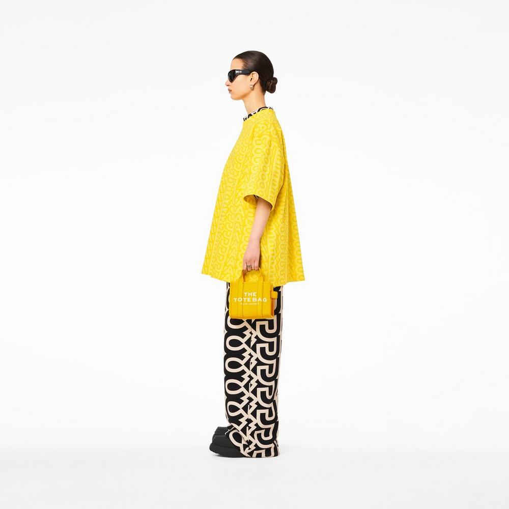 Marc Jacobs Leather Micro Prenosná Taška Damske Žlté | PMAB-80356