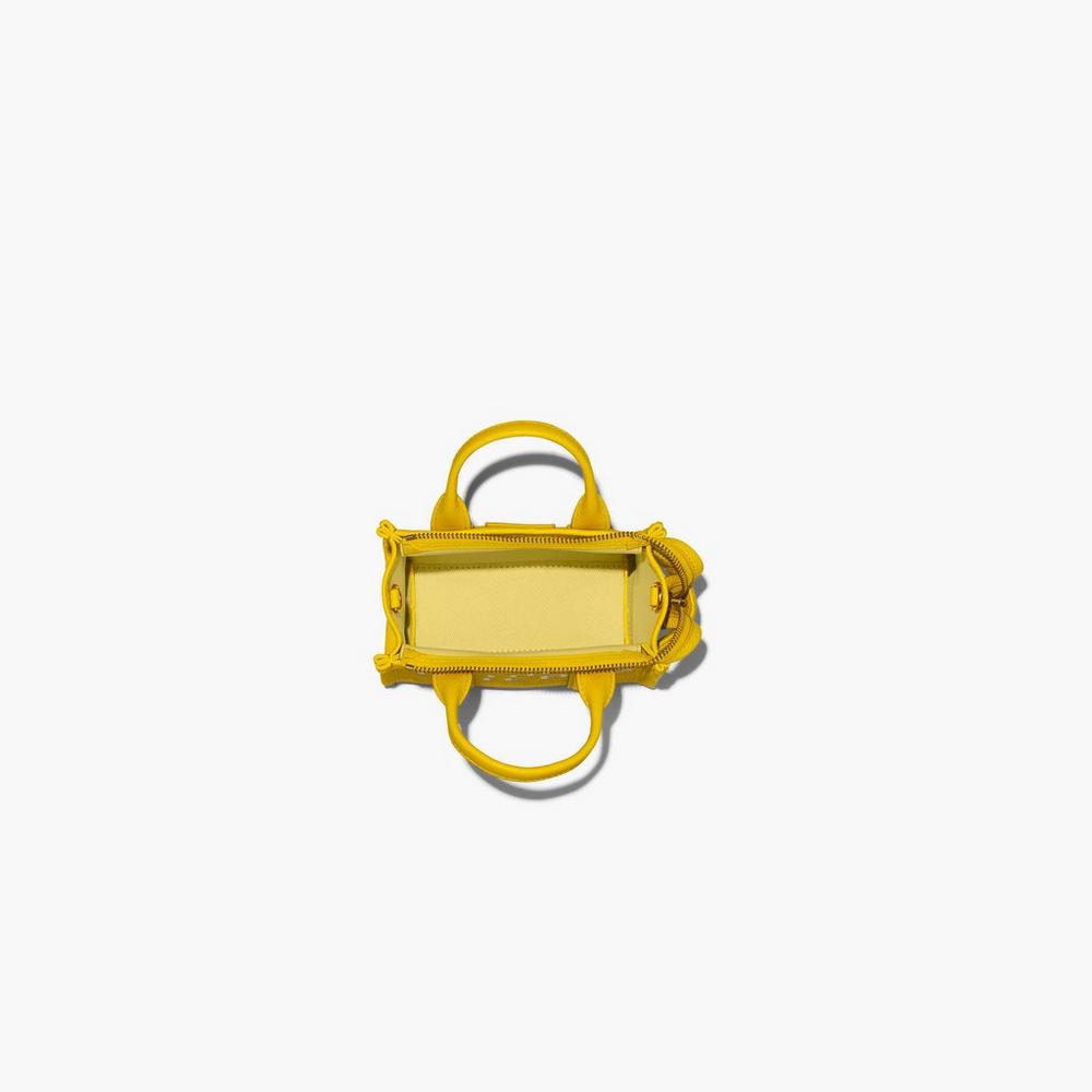 Marc Jacobs Leather Micro Prenosná Taška Damske Žlté | PMAB-80356