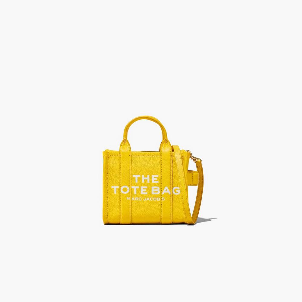Marc Jacobs Leather Micro Prenosná Taška Damske Žlté | PMAB-80356