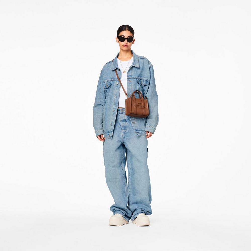 Marc Jacobs Leather Micro Prenosná Taška Damske Hnede | RHIS-07253