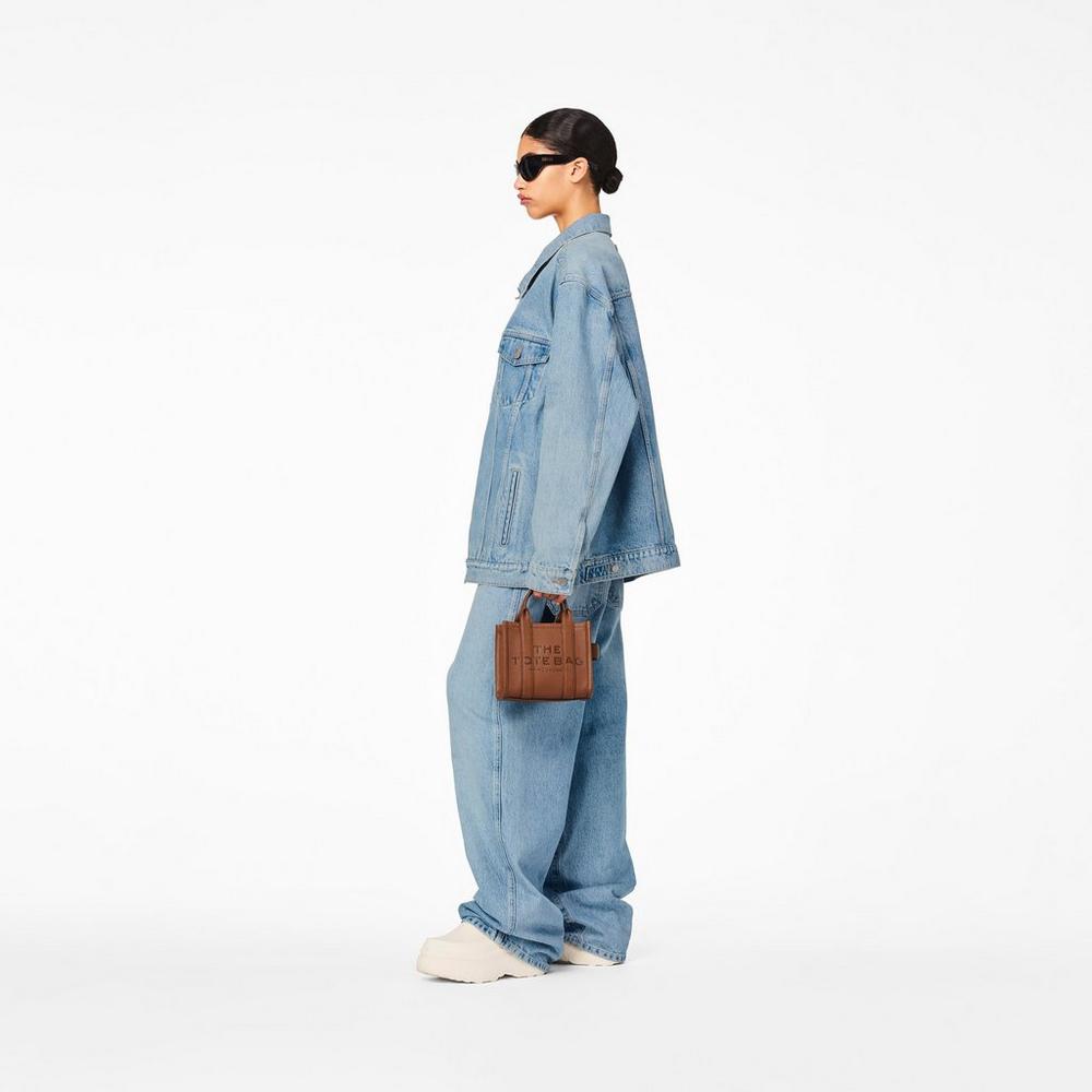 Marc Jacobs Leather Micro Prenosná Taška Damske Hnede | RHIS-07253