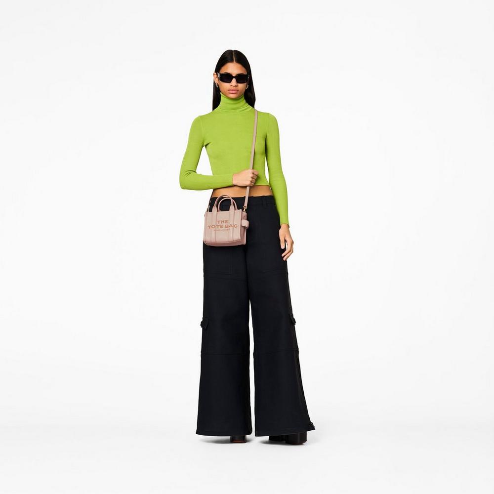 Marc Jacobs Leather Micro Prenosná Taška Damske Ruzove | VYER-71596