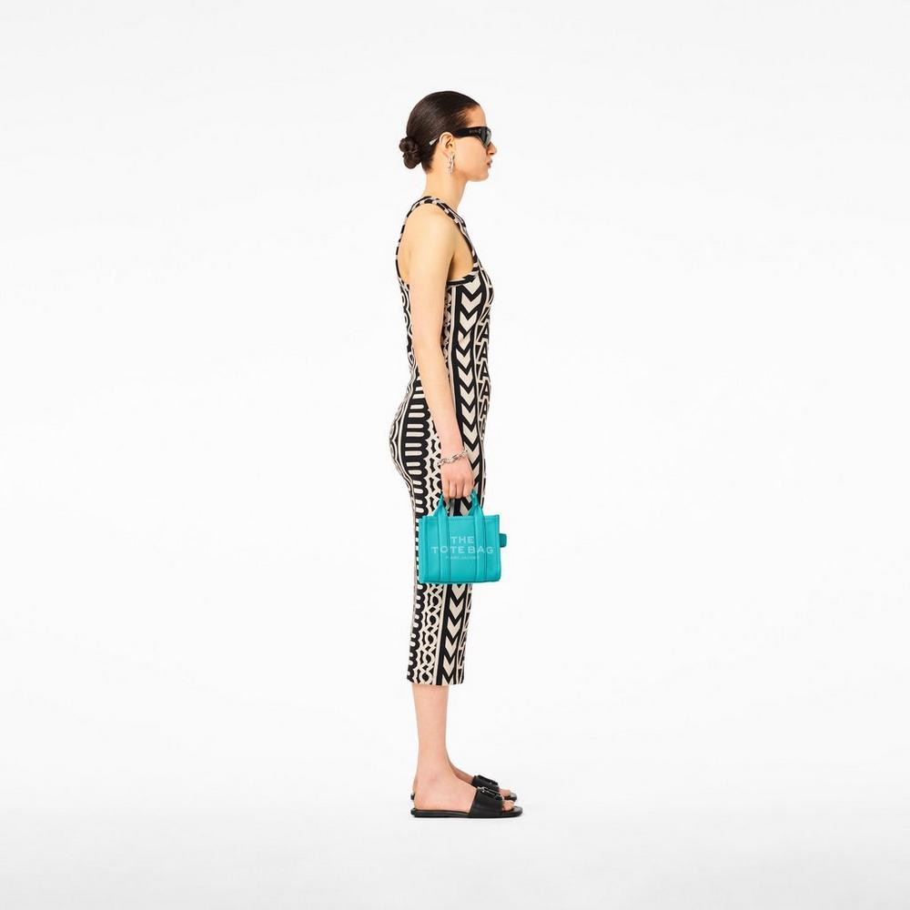 Marc Jacobs Leather Micro Prenosná Taška Damske Darkturquoise | YWMO-72654