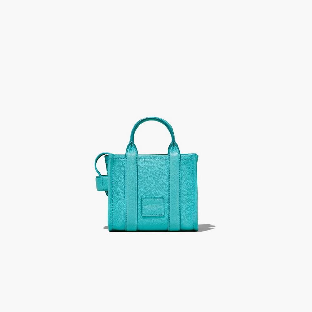 Marc Jacobs Leather Micro Prenosná Taška Damske Darkturquoise | YWMO-72654