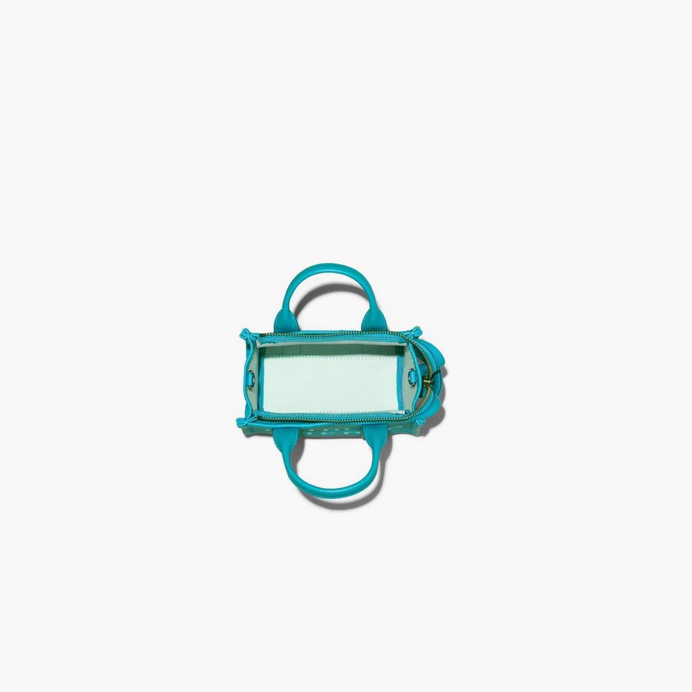 Marc Jacobs Leather Micro Prenosná Taška Damske Darkturquoise | YWMO-72654