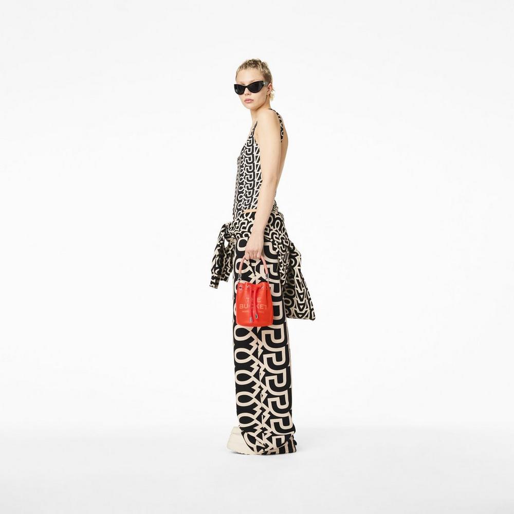 Marc Jacobs Leather Micro Taška Na Vedro Damske Oranžové | DWCP-25078