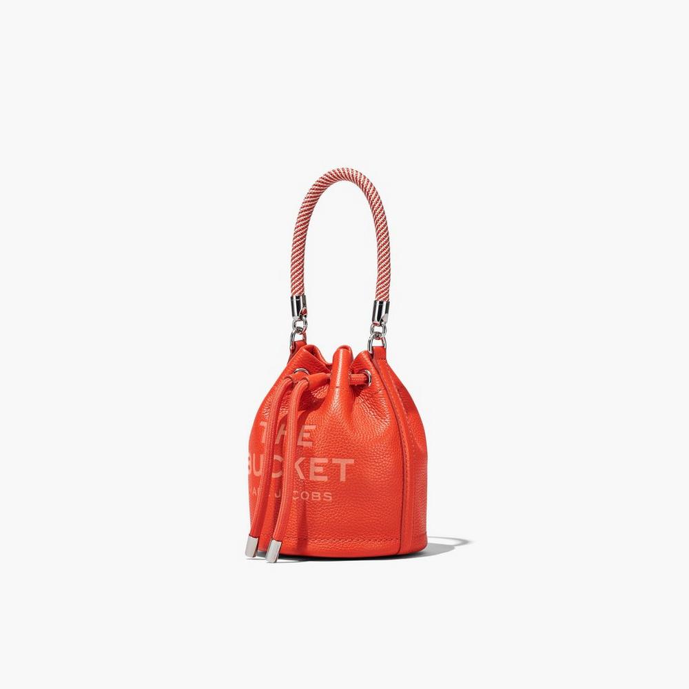 Marc Jacobs Leather Micro Taška Na Vedro Damske Oranžové | DWCP-25078