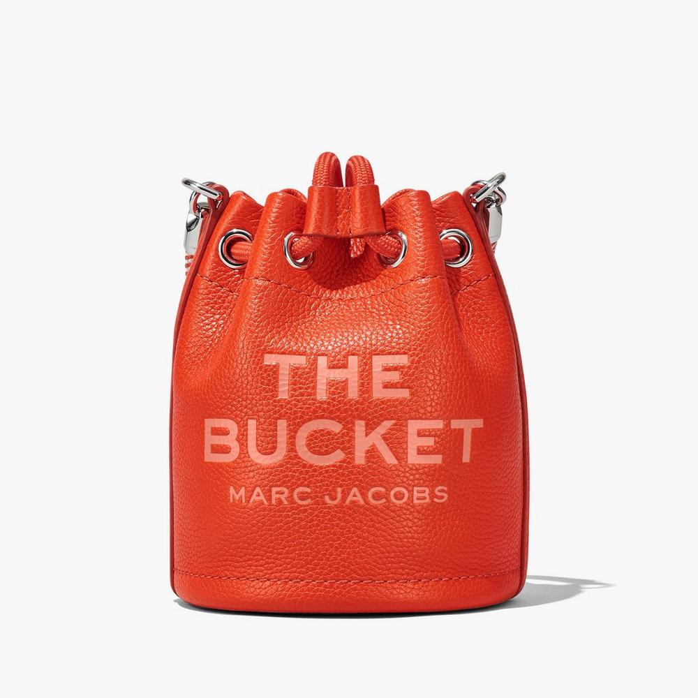 Marc Jacobs Leather Micro Taška Na Vedro Damske Oranžové | DWCP-25078