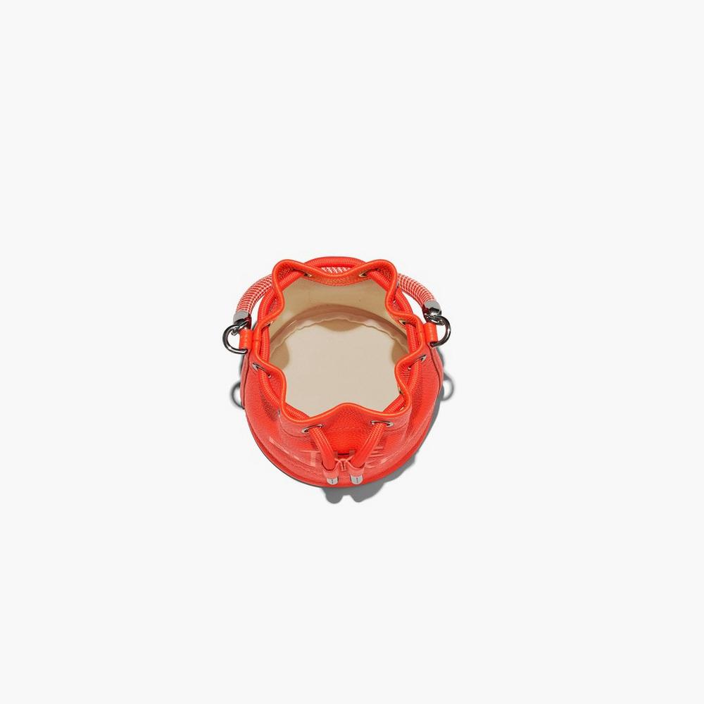 Marc Jacobs Leather Micro Taška Na Vedro Damske Oranžové | DWCP-25078