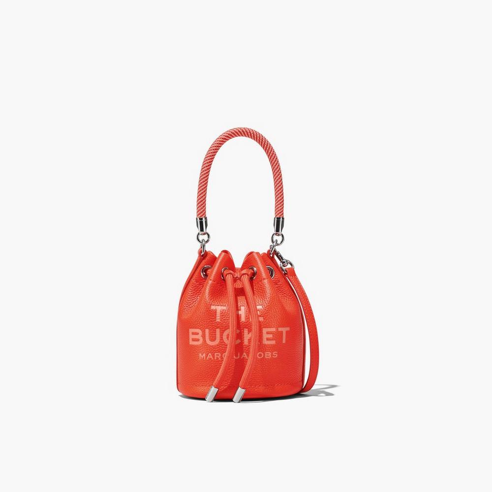 Marc Jacobs Leather Micro Taška Na Vedro Damske Oranžové | DWCP-25078