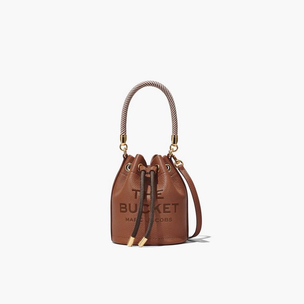 Marc Jacobs Leather Micro Taška Na Vedro Damske Hnede | KSEC-21803