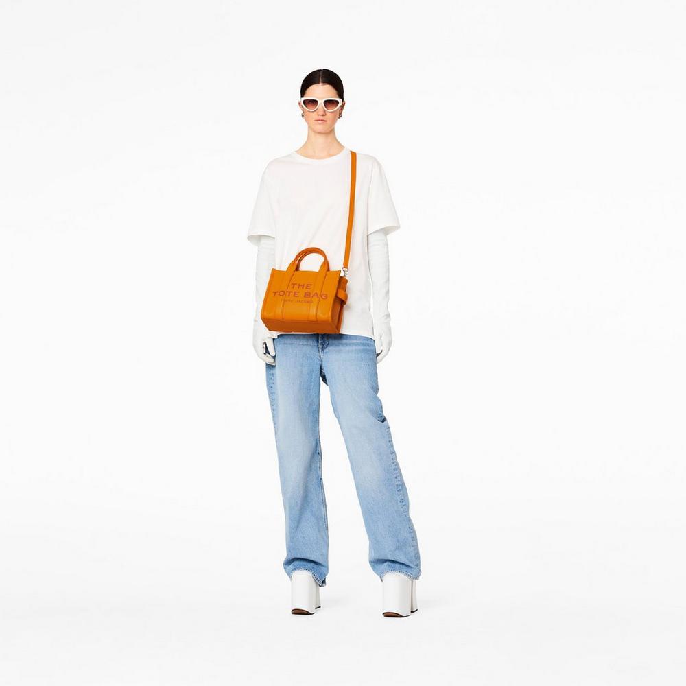 Marc Jacobs Leather Mini Tašky Damske Darkorange | BQPJ-02341