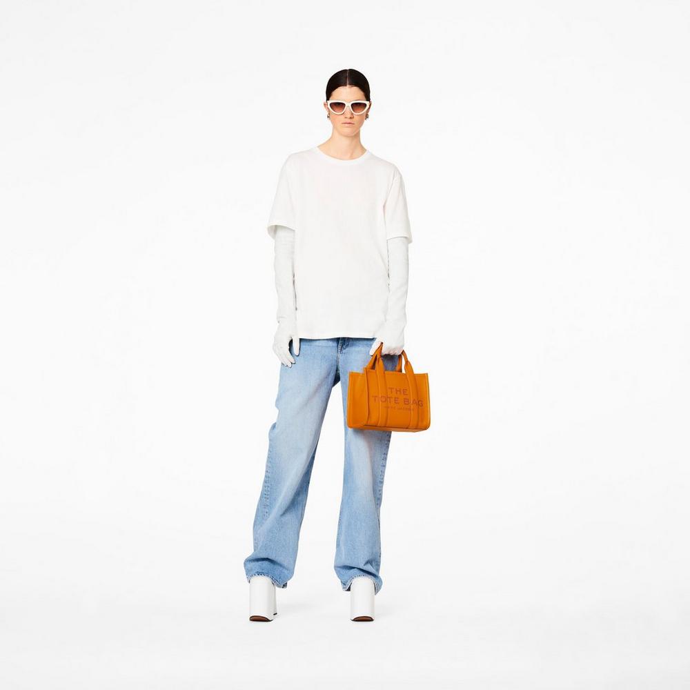 Marc Jacobs Leather Mini Tašky Damske Darkorange | BQPJ-02341