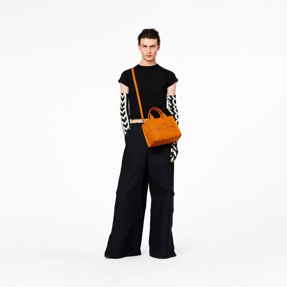 Marc Jacobs Leather Mini Tašky Damske Darkorange | BQPJ-02341
