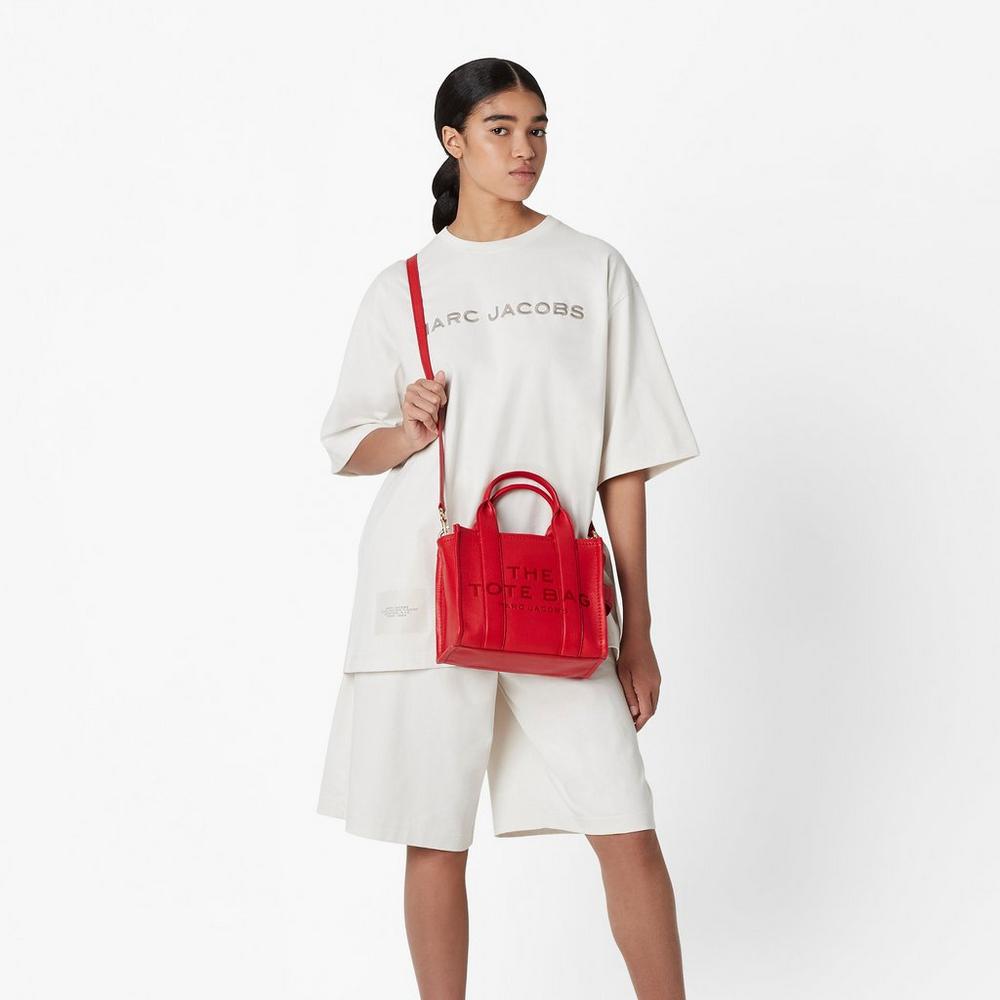 Marc Jacobs Leather Mini Tašky Damske Červené | UGAI-08729