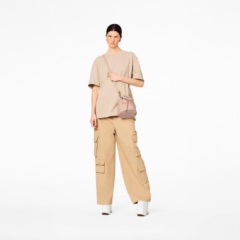 Marc Jacobs Leather Taška Na Vedro Damske Ruzove | AVUR-07198