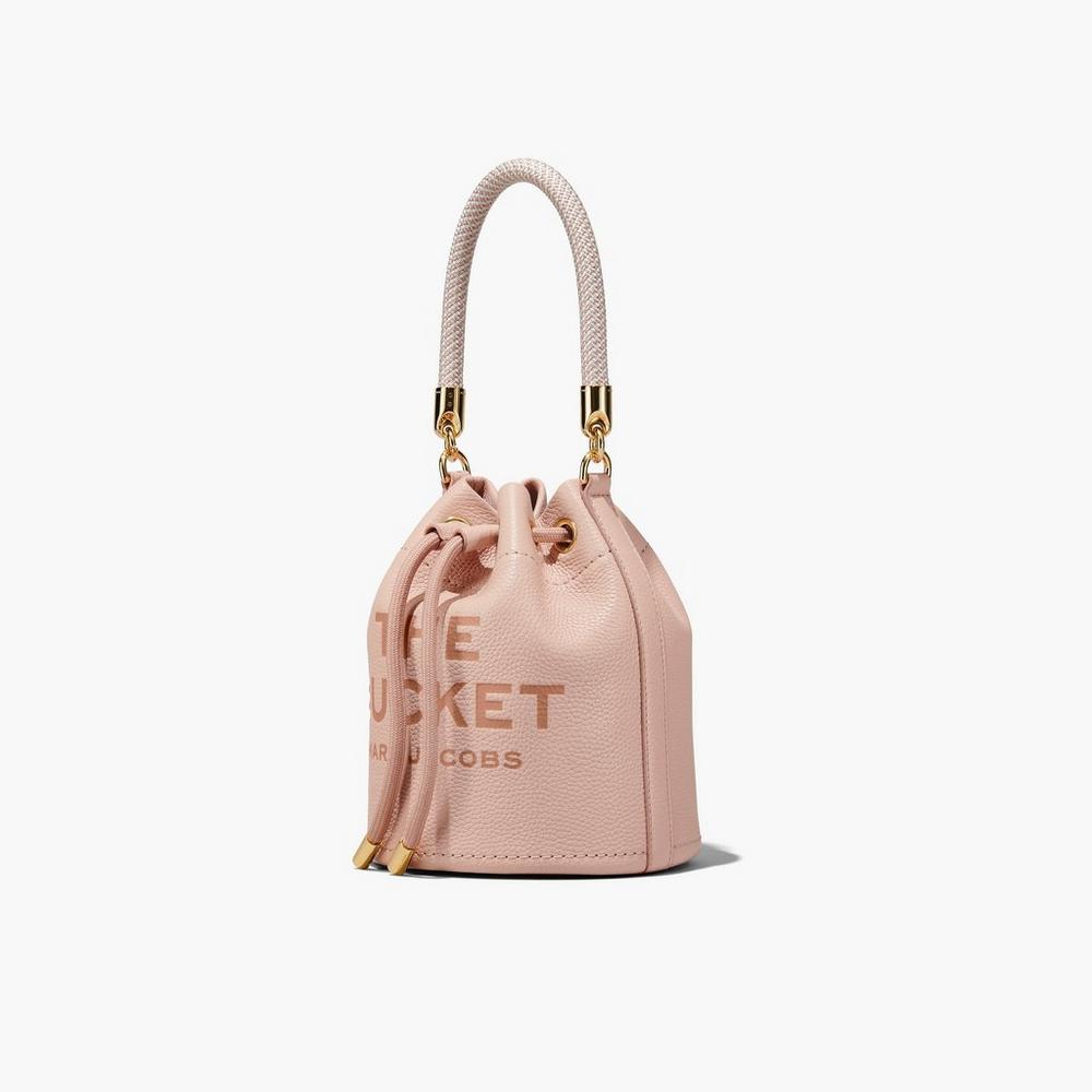 Marc Jacobs Leather Taška Na Vedro Damske Ruzove | AVUR-07198