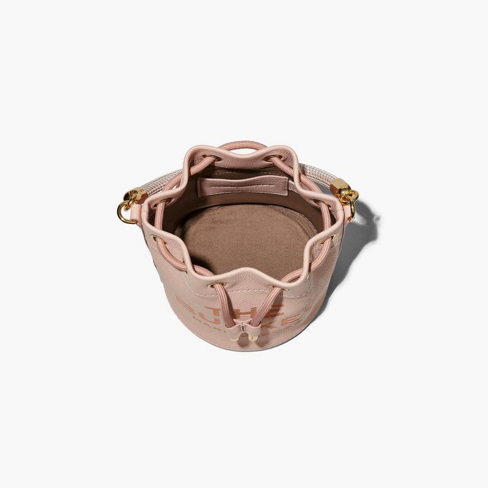 Marc Jacobs Leather Taška Na Vedro Damske Ruzove | AVUR-07198