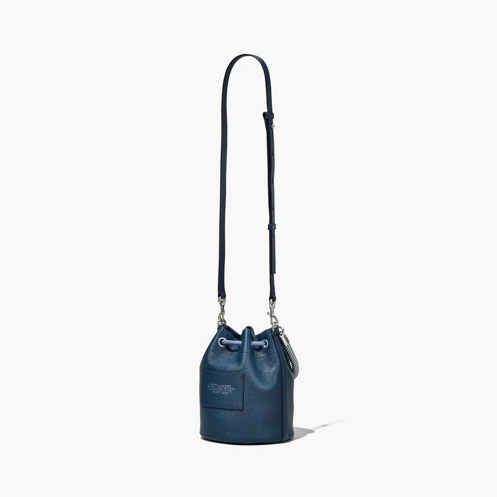 Marc Jacobs Leather Taška Na Vedro Damske Modre | JYFG-30742