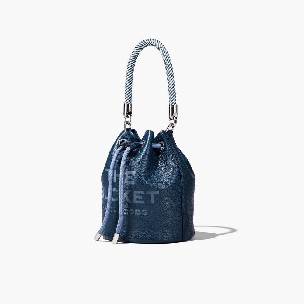 Marc Jacobs Leather Taška Na Vedro Damske Modre | JYFG-30742