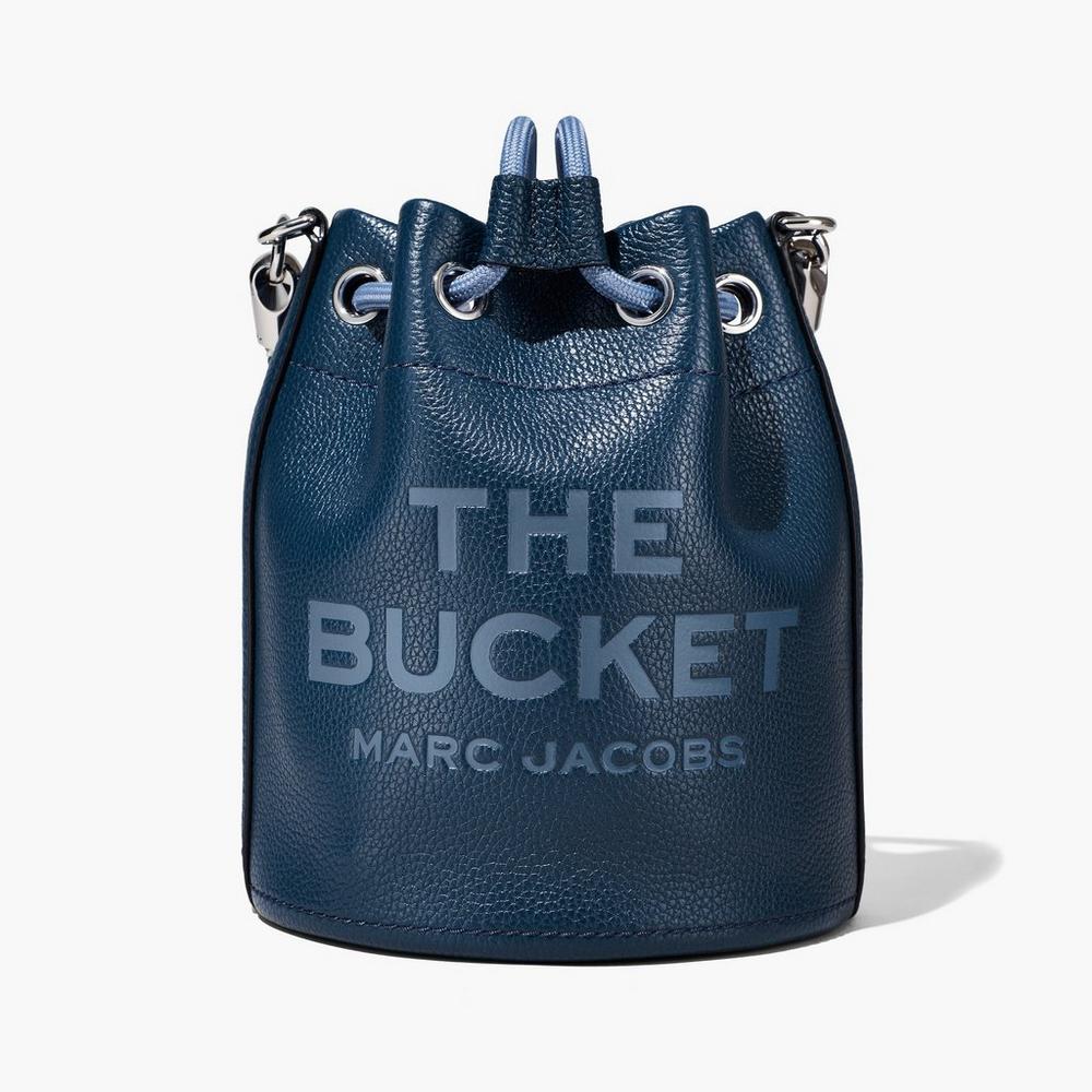 Marc Jacobs Leather Taška Na Vedro Damske Modre | JYFG-30742