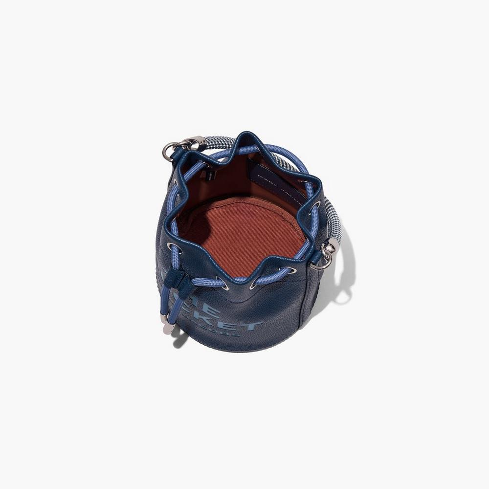 Marc Jacobs Leather Taška Na Vedro Damske Modre | JYFG-30742
