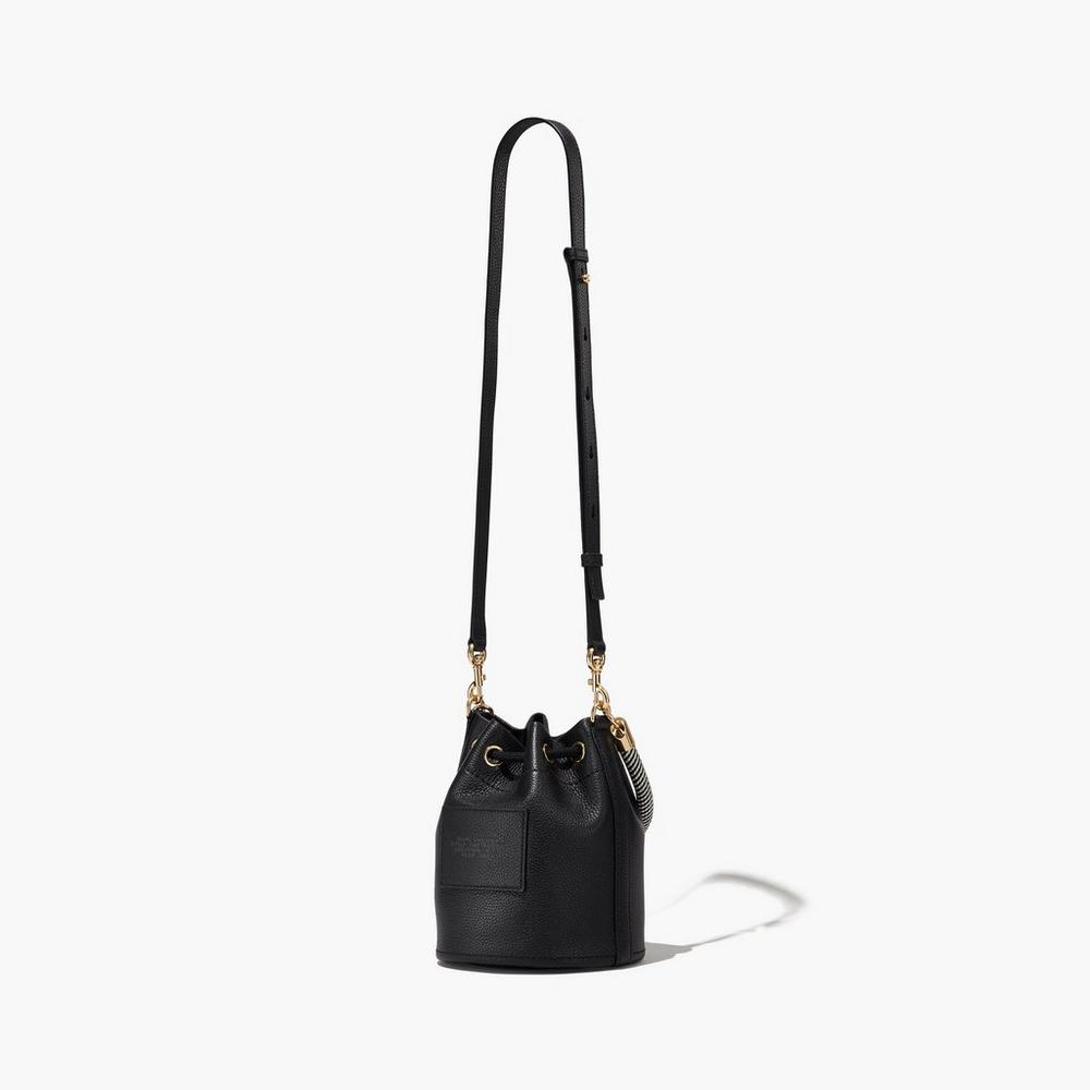 Marc Jacobs Leather Taška Na Vedro Damske Čierne | UVNP-13947