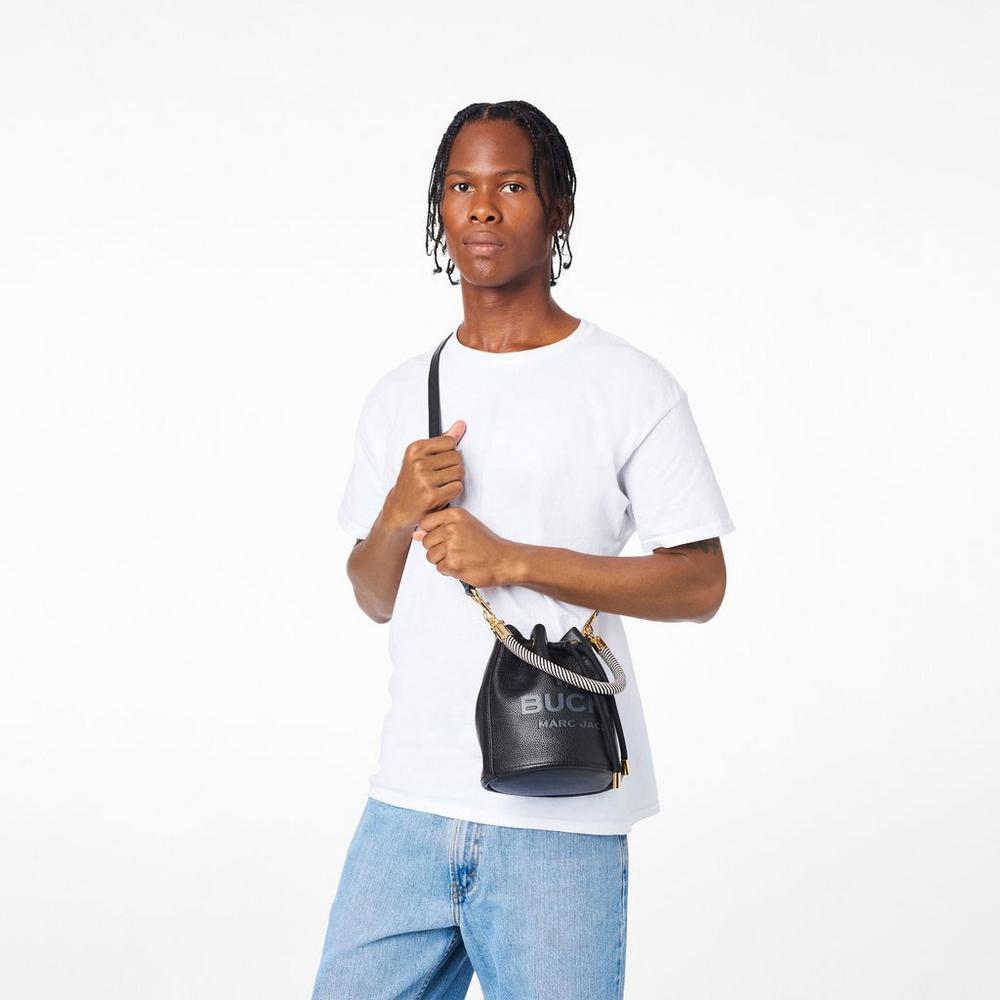 Marc Jacobs Leather Taška Na Vedro Damske Čierne | UVNP-13947