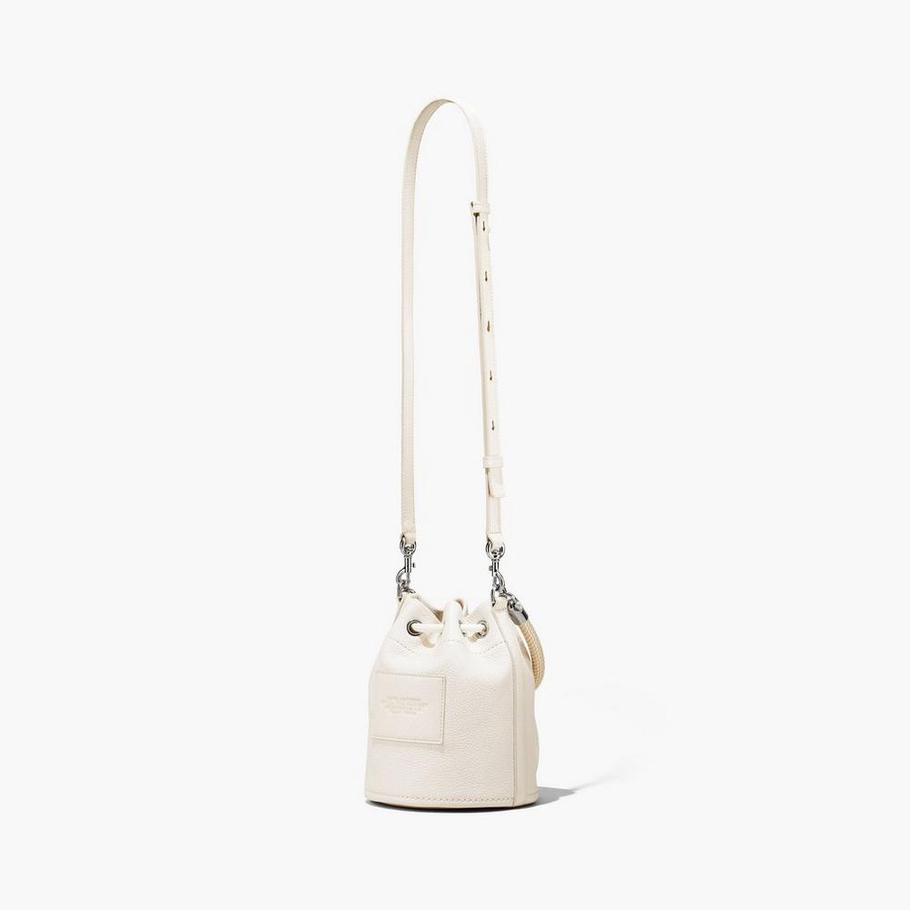 Marc Jacobs Leather Taška Na Vedro Damske Strieborne | XCOI-35408