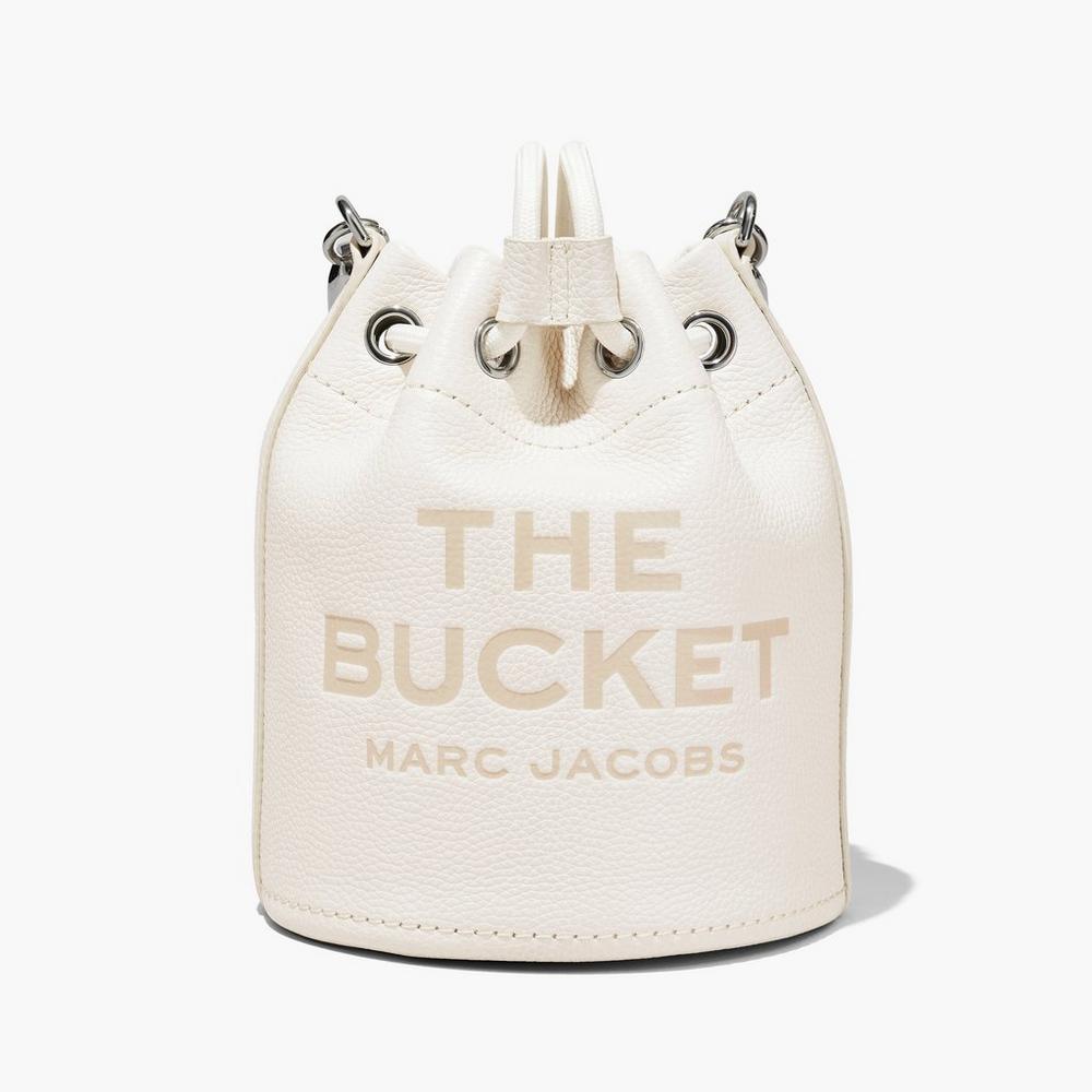 Marc Jacobs Leather Taška Na Vedro Damske Strieborne | XCOI-35408