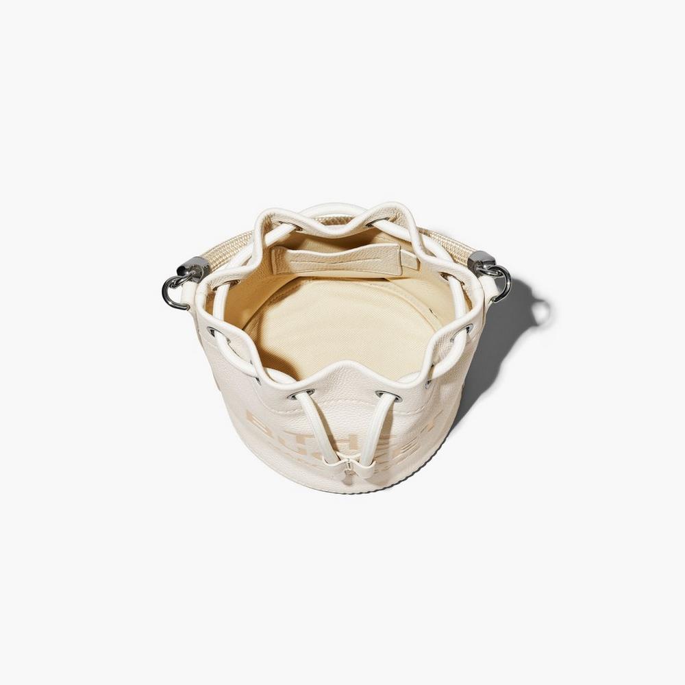 Marc Jacobs Leather Taška Na Vedro Damske Strieborne | XCOI-35408