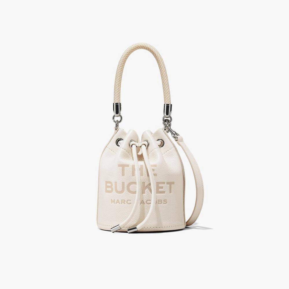 Marc Jacobs Leather Taška Na Vedro Damske Strieborne | XCOI-35408