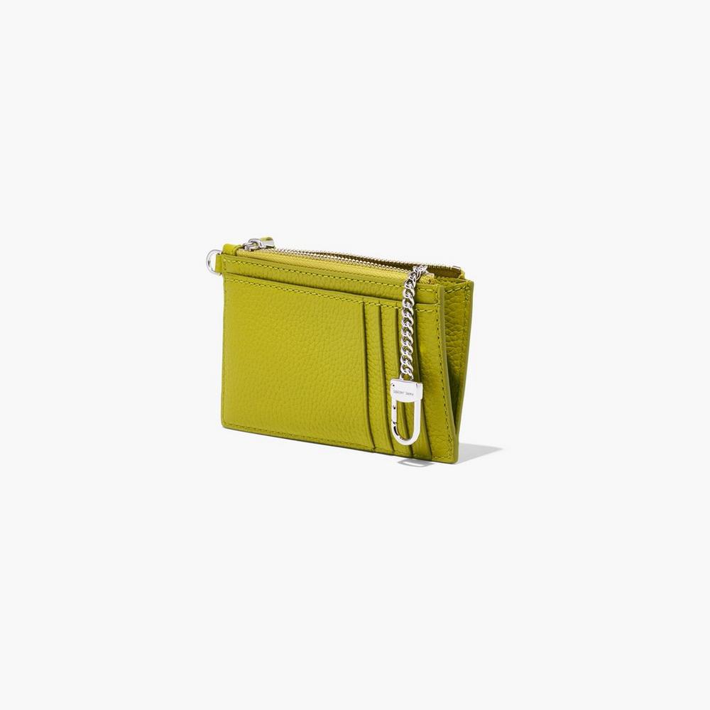 Marc Jacobs Leather Top Zip Wristlet Male Penazenky Damske Doderblue | LMUH-31258