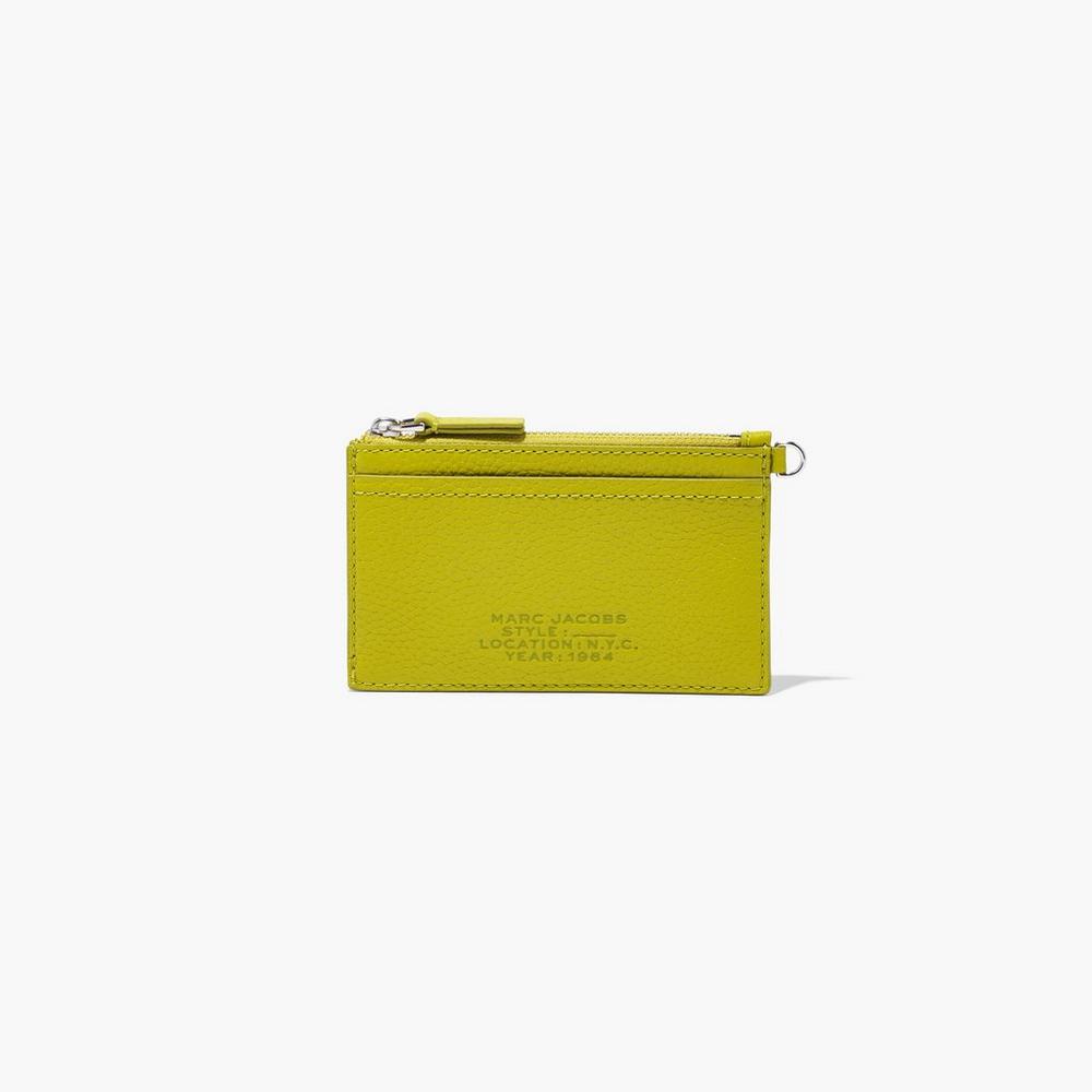 Marc Jacobs Leather Top Zip Wristlet Male Penazenky Damske Doderblue | LMUH-31258