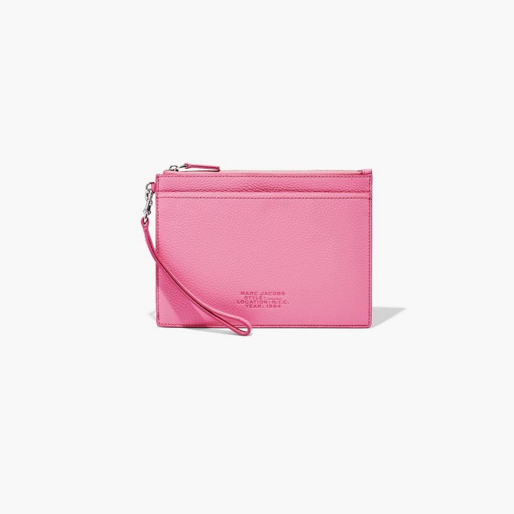 Marc Jacobs Leather Wristlet Male Penazenky Damske Ruzove | SJFW-27415