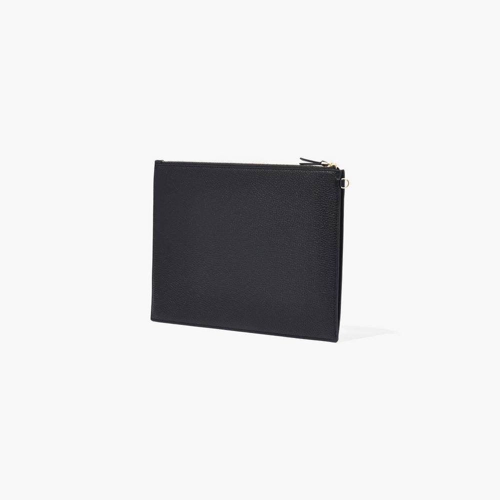Marc Jacobs Leather Wristlet Velke Penazenky Damske Čierne | UQPA-42713