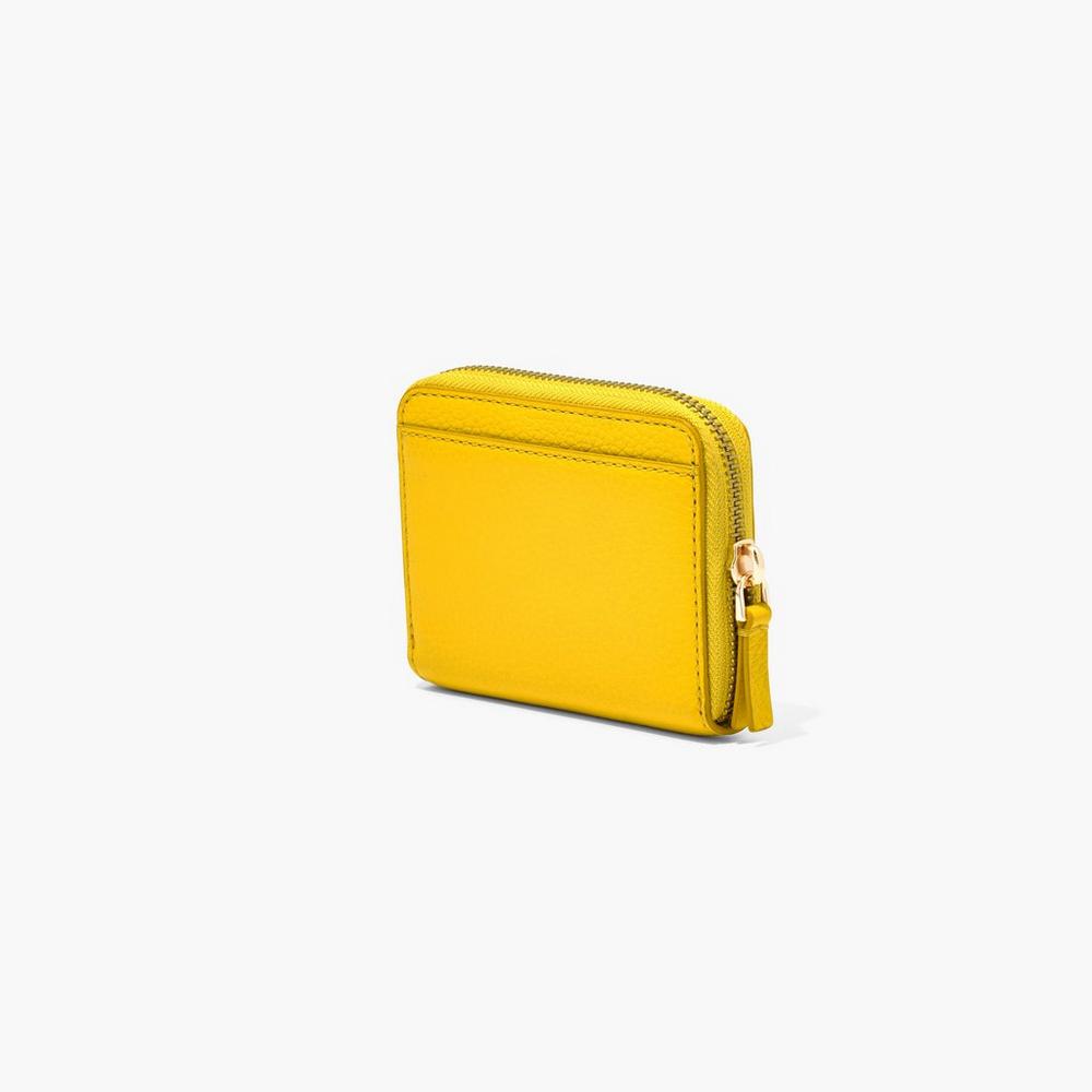 Marc Jacobs Leather Zip Around Male Penazenky Damske Žlté | GHNV-59132