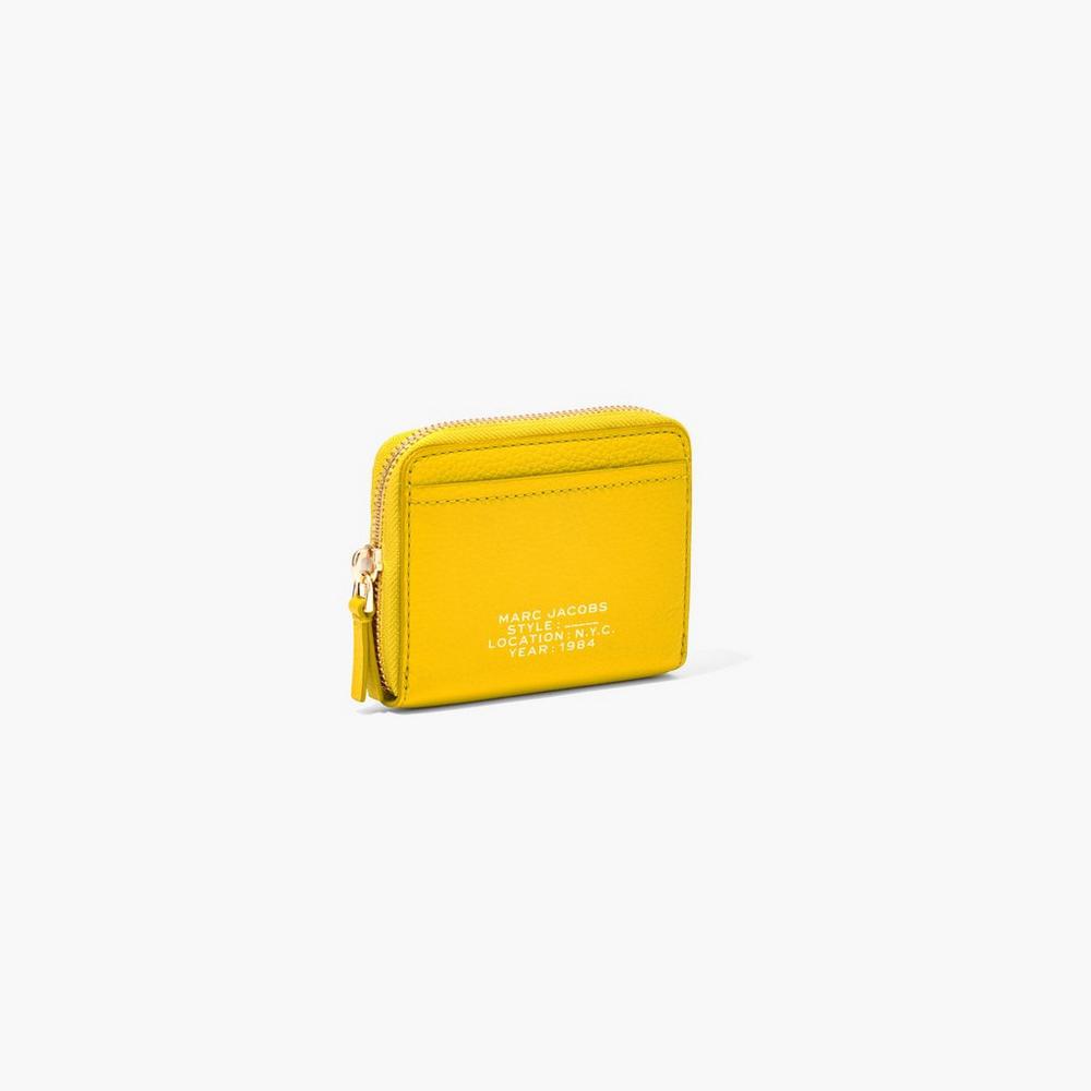 Marc Jacobs Leather Zip Around Male Penazenky Damske Žlté | GHNV-59132
