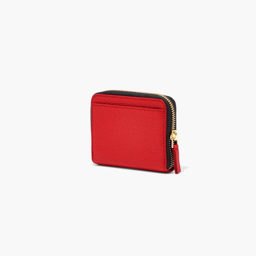 Marc Jacobs Leather Zip Around Male Penazenky Damske Červené | KXHC-08367